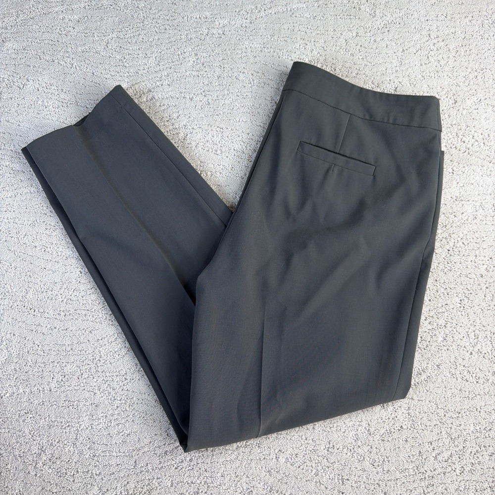 Women's Eileen‎ Fisher Medium Grey Business Trouser Slacks Straight Leg